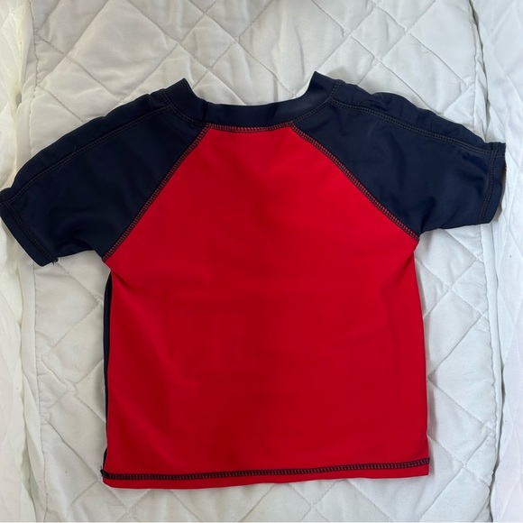 ⭒ 18-24M Sesame Beginnings Elmo Swim Shirt Red Navy Blue Swimwear Boat ⭒ - Picture 5 of 11